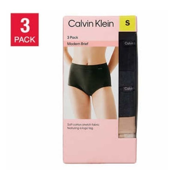 Calvin Klein Ladies' Modern Brief, 3-pack - Picture 1 of 2